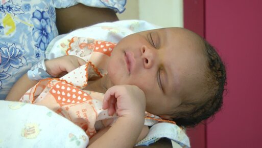 Nathaniel, première naissance de Guyane pour l'année 2013.
